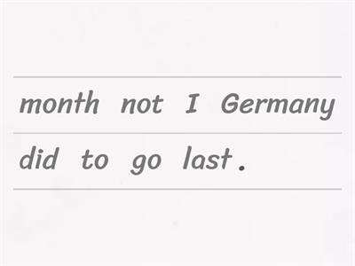 Past simple (negative)