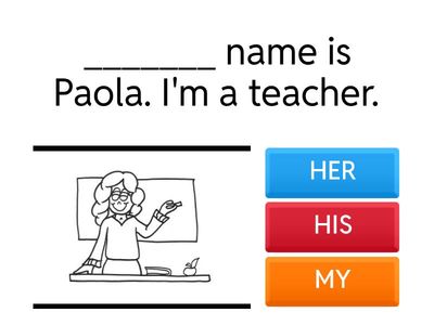 Possessive adjectives 