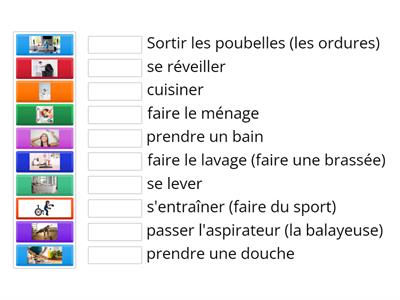 Les activités quotidiennes (N4 : francisation)