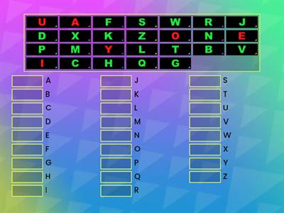 1-1 SDS OG Lesson Capital Letters Match Up - Vowels in Red