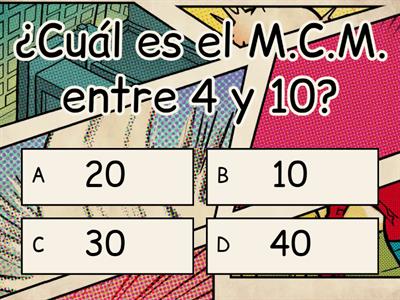 Minimo Común Multiplo (M.C.M.)