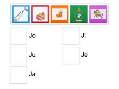 Practicando con la letra J - j 