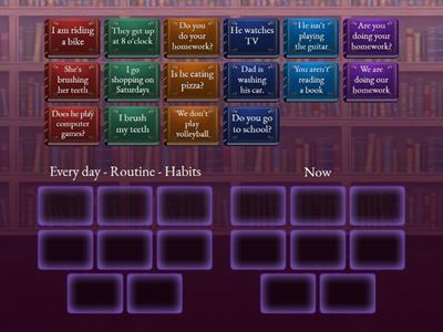 Present Continuous/Present Simple