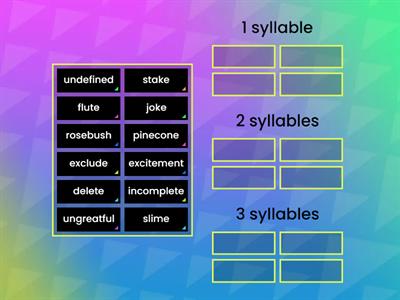 Reading Rev week 7 magic e 123 syllable sorting