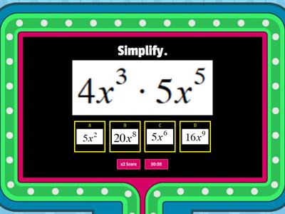 Simplifying Expressions.