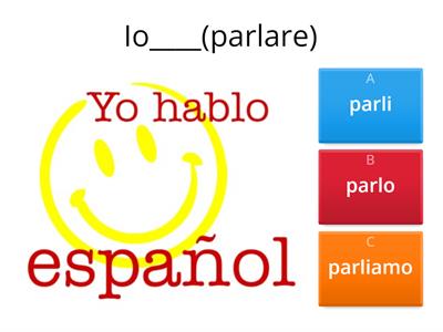 Kreyco Present Tense ARE Verbs Italian