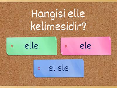 1. Sınıf E, L ve A Sesi ve Matematik