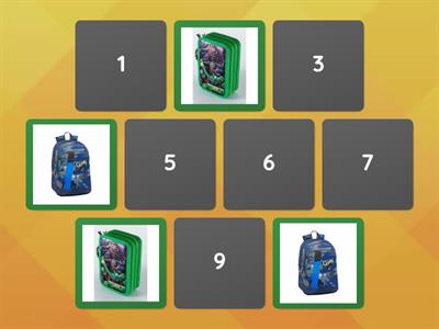 MEMORY OGGETTI PER LA SCUOLA