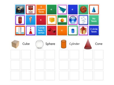 3D Shapes Sort