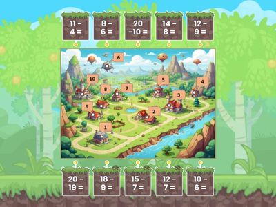 Вычитание в пределах 20