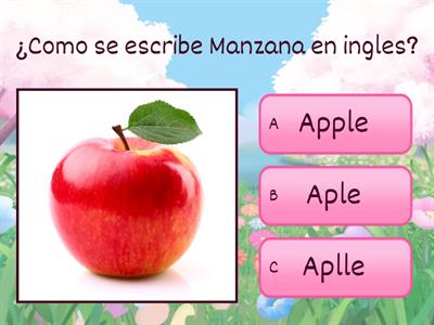 Frutas en ingles