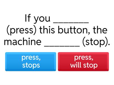 Zero + first conditional