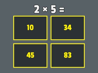 2的乘法測驗