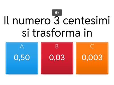 DALLA FRAZIONE AL NUMERO DECIMALE