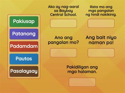 URI NG MGA PANGUNGUSAP