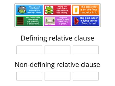 Defining and non-defining relative clauses