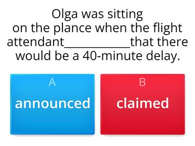 Evolve 5 Reporting verbs