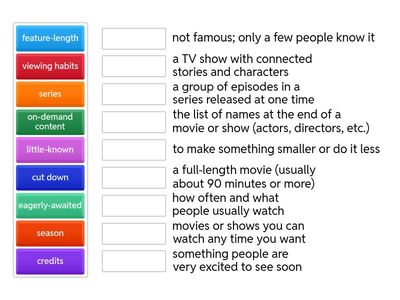 TV and Movie Terminology