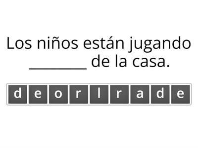 Palabras con  nr y lr