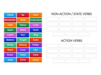 Action or non-action verbs?