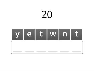 永齡1~20 Number