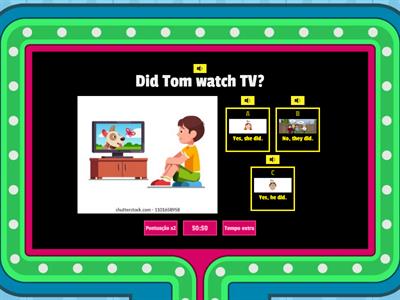 Past Simple: regular verbs.