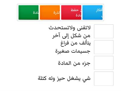 تركيب المادة 