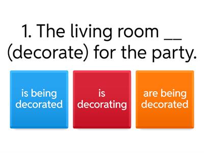 Present Continuous Passive