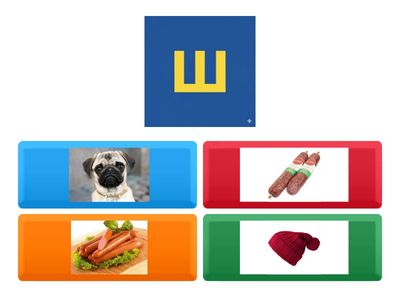 Диференціація звуків [C] - [Ш]. Обери, який звук є у слові?