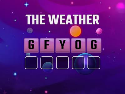 Rearrange the letters to make a word.