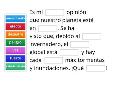 El medio ambiente - opinion