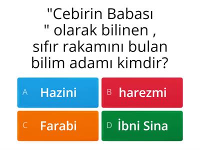 7. sınıf bilim İnsanları