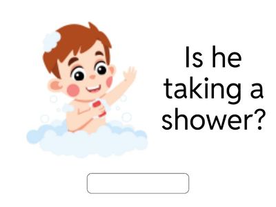 Present Continuous short answers