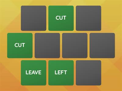 Memory of irregular verbs