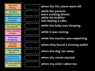 Past Continuous vs Simple Past