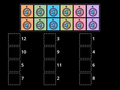 Sonido - Número (1-12)