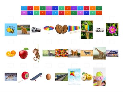 2nd alphabet vocabulary matching