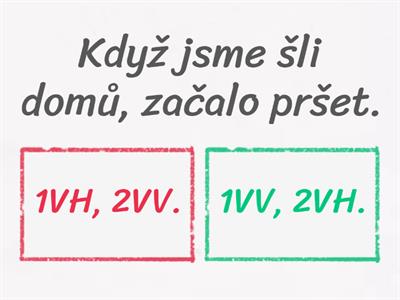 Věty hlavní a vedlejší 