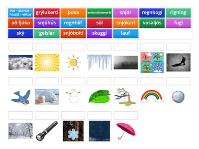 bls. 82-83 Árstíðir og veður