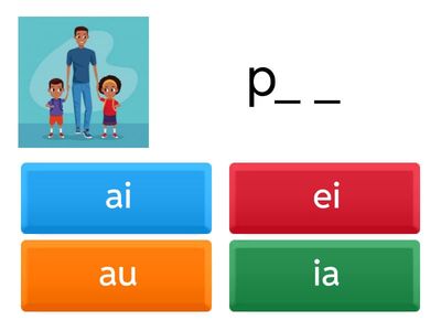 Completar com os ditongos (1º I)