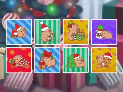 Звук Ш. Артикуляционная гимнастика. Новогодняя капибара