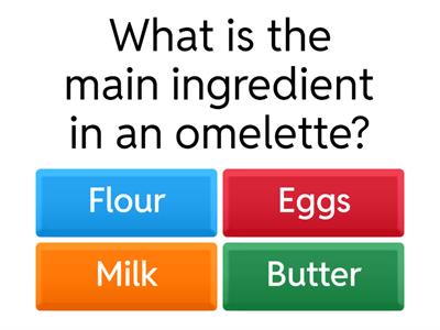 Basic Cookery Knowledge Quiz