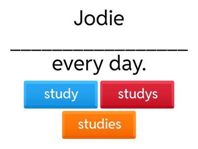 Present Simple: Guess the 3rd Person Singular