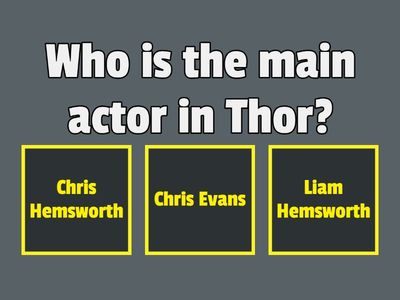 3A Films and series quiz