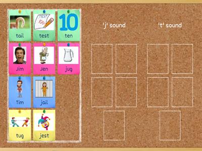 Minimal Pairs: ʤ vs t