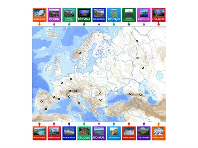 EUROPA FÍSICA MAPA MUDO