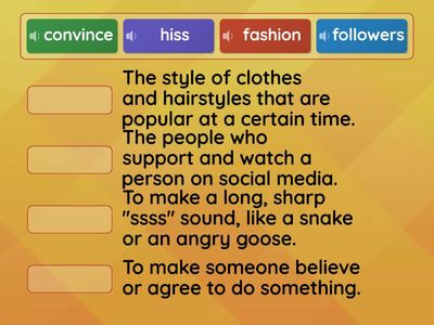 quiz The Influencer's Photo vocab