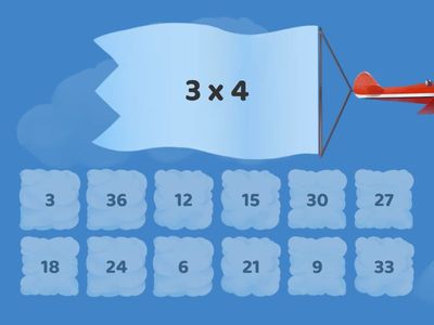 3 times tables find the match 