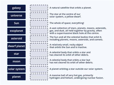 N5 Physics - Celestial Objects - Definitions