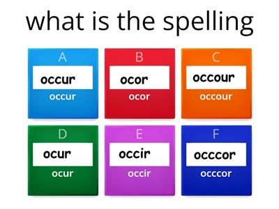 spelling